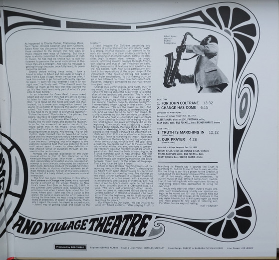 Albert Ayler - In Greenwich Village - Vinyl Record lp image 4