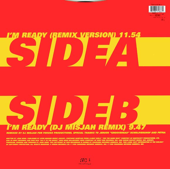 Josh Wink - I'm Ready - Used Vinyl Record 12" image 2