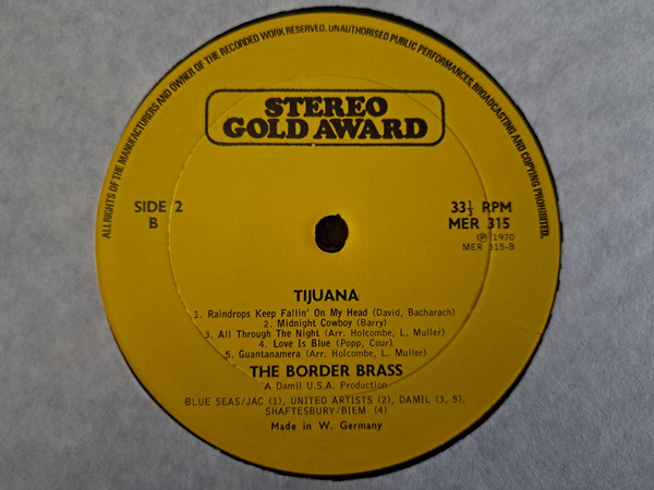 Border Brass - Sweet Sounds Of Tijuana - Used Vinyl Record lp image 4