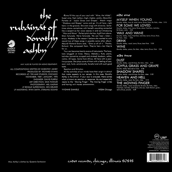 Dorothy Ashby - Rubaiyat Of - Vinyl Record lp image 2