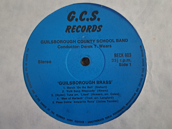 Guilsborough County - Guilsborough Brass - Used Vinyl Record lp image 3