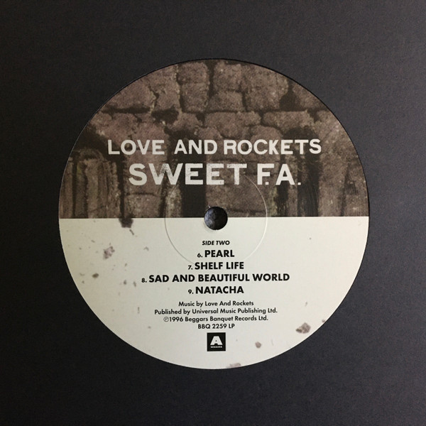 Love And Rockets - Sweet F.A. - Used Vinyl Record 2xlp image 9