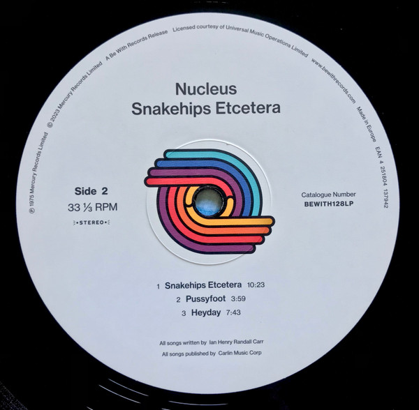 Nucleus - Snakehips Etcetera - Vinyl Record lp image 4