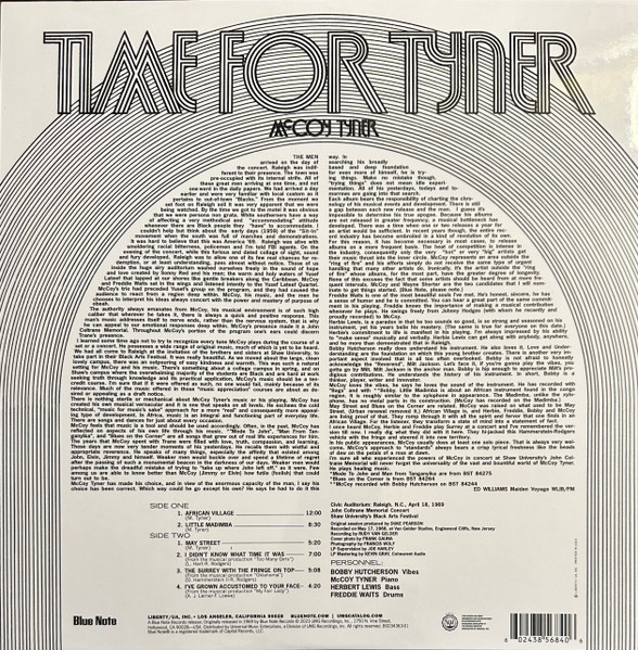 McCoy Tyner - Time For Tyner - Vinyl Record lp image 4