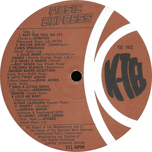 Various - Music Express - Used Vinyl Record image 4