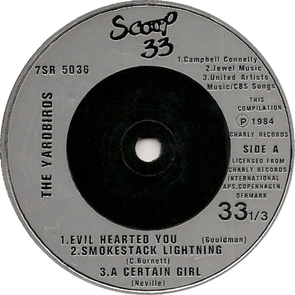 Yardbirds - Used Vinyl Record 7" image 3