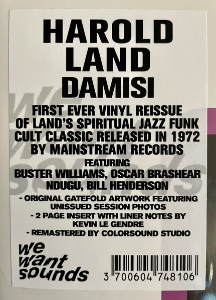 Harold Land - Damisi - Vinyl Record lp image 7