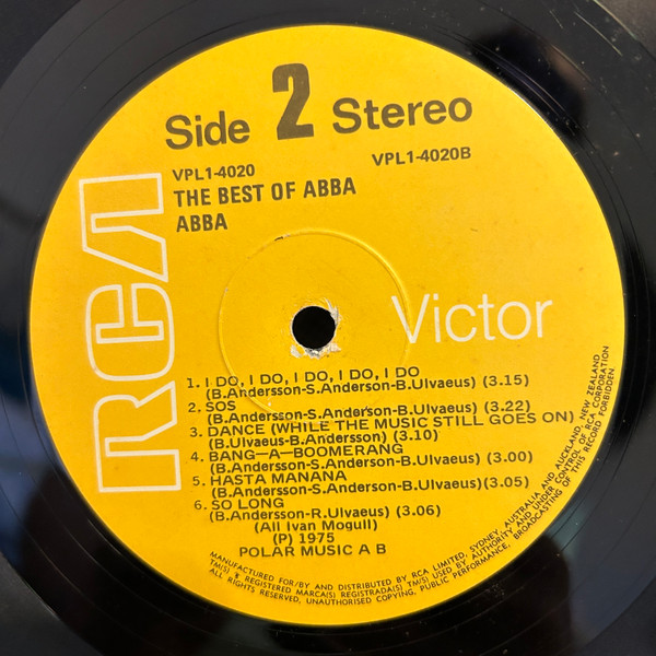 ABBA - Best Of - Used Vinyl Record lp image 4