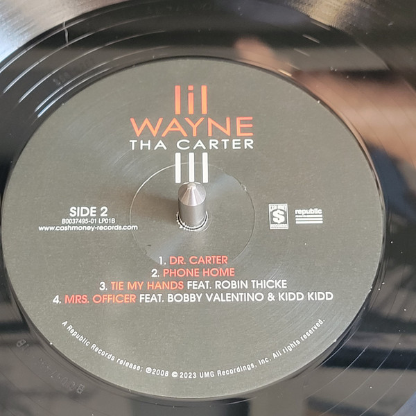 Lil Wayne - Tha Carter III - Vinyl Record 2xlp image 6