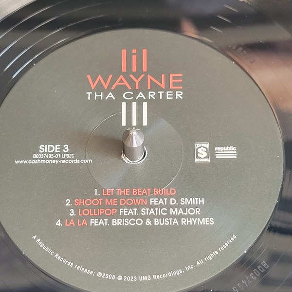 Lil Wayne - Tha Carter III - Vinyl Record 2xlp image 7