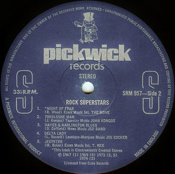 Various - Rock Superstars Vol.1 - Used Vinyl Record image 4