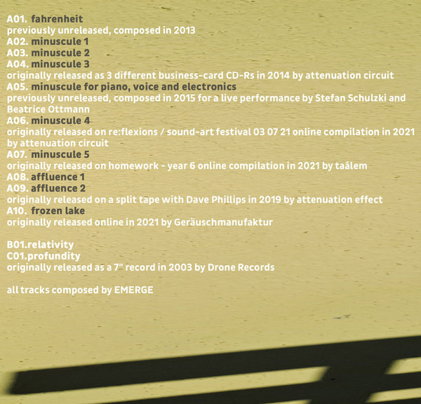 Emerge - 20 - Used 3xcd image 4
