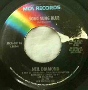 Neil Diamond - Song Sung Blue / Gitchy Goomy - Used Vinyl Record 45 R image 1