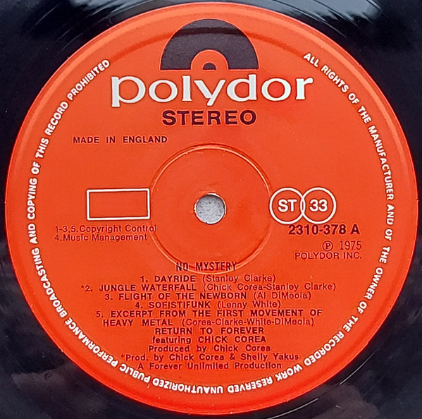 Return To Forever Fe - No Mystery - Used Vinyl Record lp image 3