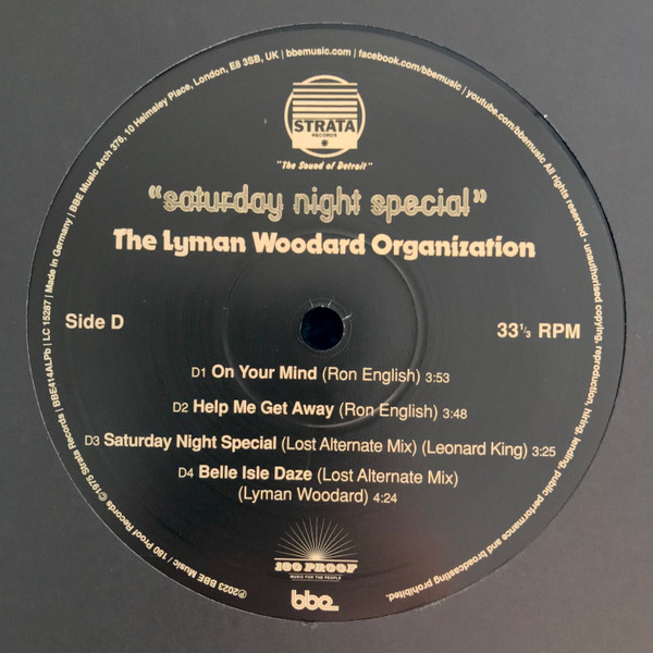 Lyman Woodard Organi - Saturday Night Special - Vinyl Record 2xlp image 8