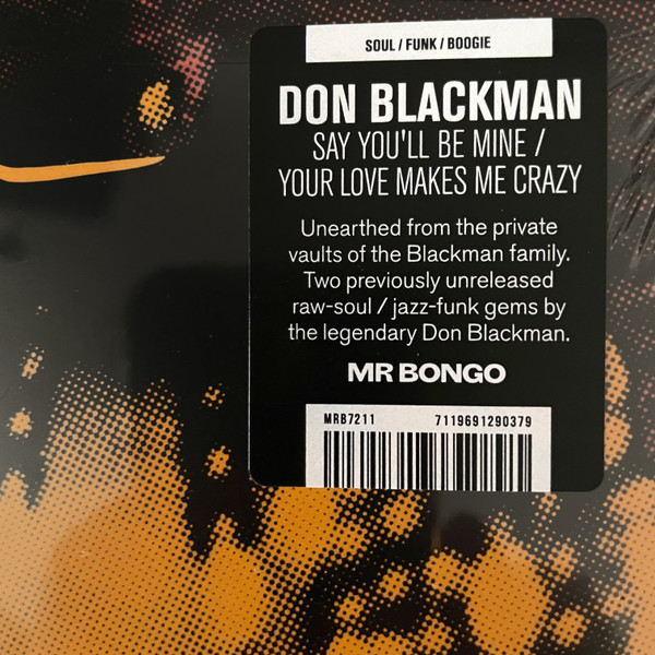 Don Blackman - Say You'll Be Mine - Vinyl Record 7" image 6