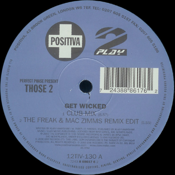 Perfect Phase - Get Wicked - Used Vinyl Record 12" image 3