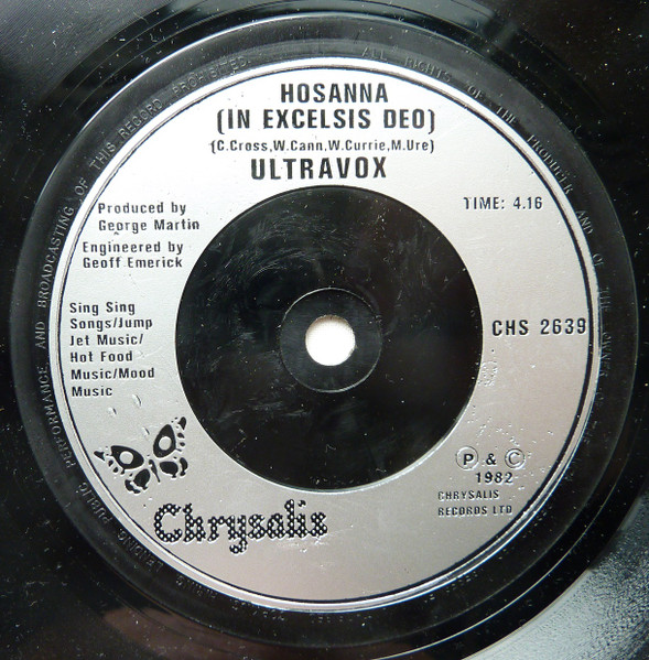 Ultravox - Reap The Wild Wind - Used Vinyl Record 7" image 4