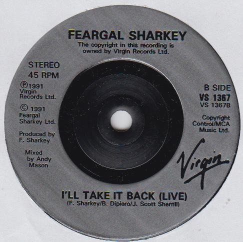 Feargal Sharkey - To Miss Someone - Used Vinyl Record 7" image 4