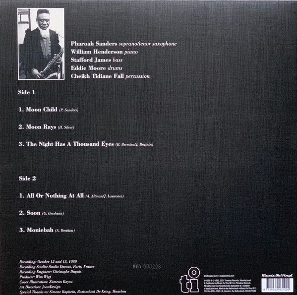 Pharoah Sanders - Moon Child - Vinyl Record lp image 3