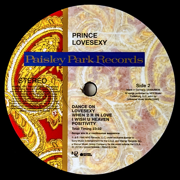 Prince - Lovesexy - Vinyl Record lp image 4