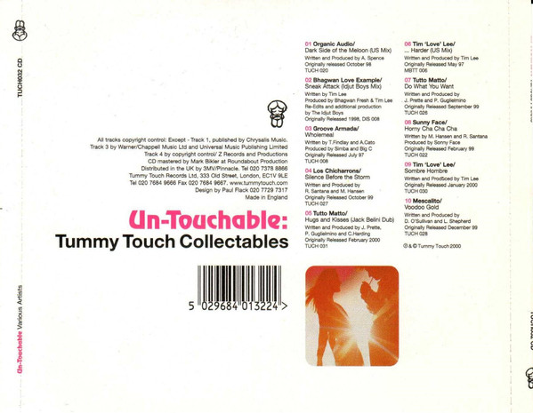 Various - Un-Touchable: Tummy Touch Collectables - CD image 2