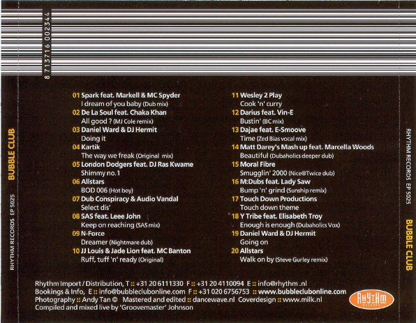 Groovemaster Johnson - Bubble Club - Used CD image 5