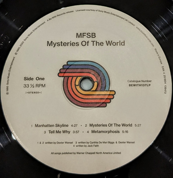 MFSB - Mysteries Of The World - Vinyl Record lp image 4