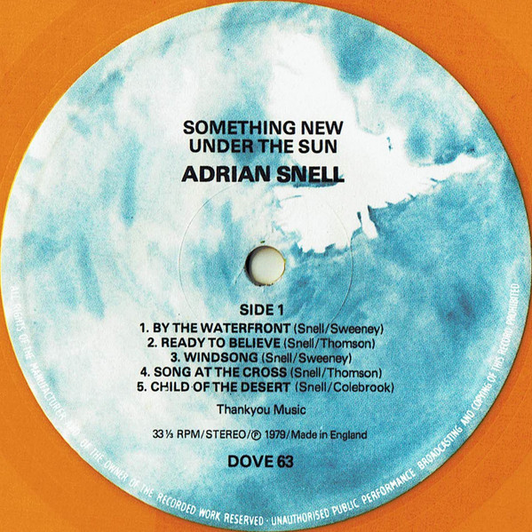 Adrian Snell - Something New Under The Sun - Used Vinyl Record image 3