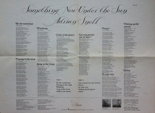 Adrian Snell - Something New Under The Sun - Used Vinyl Record image 5