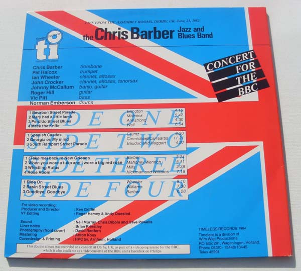 Chris Barber Jazz An - Concert For The BBC - Used Vinyl Record image 4
