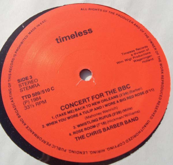 Chris Barber Jazz An - Concert For The BBC - Used Vinyl Record image 5