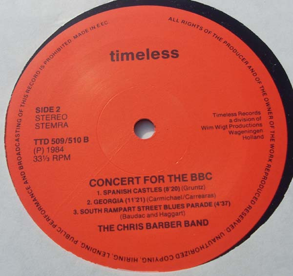 Chris Barber Jazz An - Concert For The BBC - Used Vinyl Record image 6