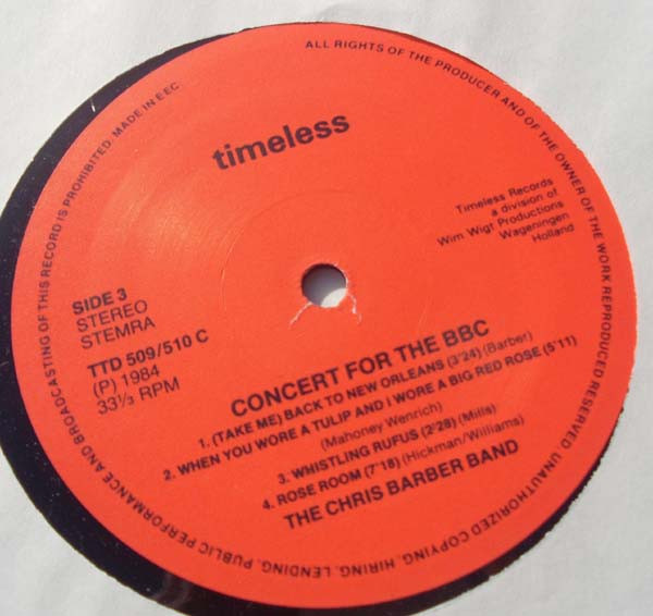 Chris Barber Jazz An - Concert For The BBC - Used Vinyl Record image 7