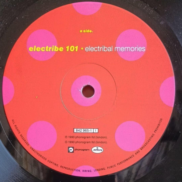 Electribe 101 - Electribal Memories - Used Vinyl Record image 4