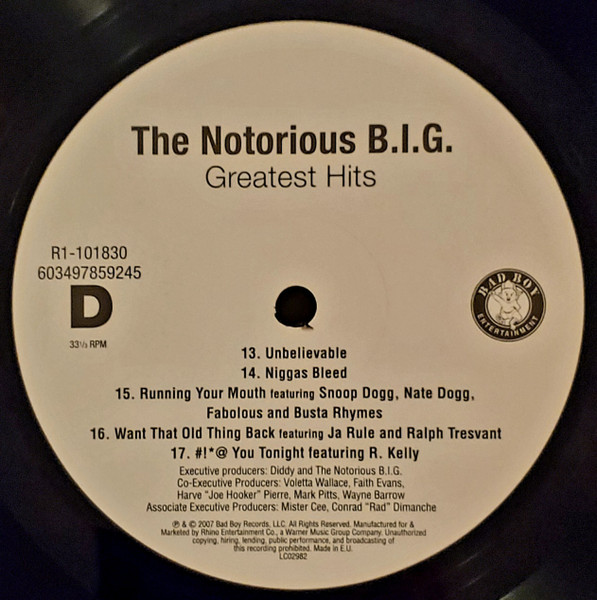 Notorious B.I.G. - Greatest Hits - Vinyl Record 2xlp image 6