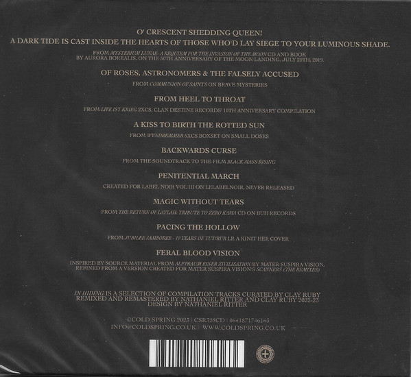 Burial Hex - In Hiding - cd image 2