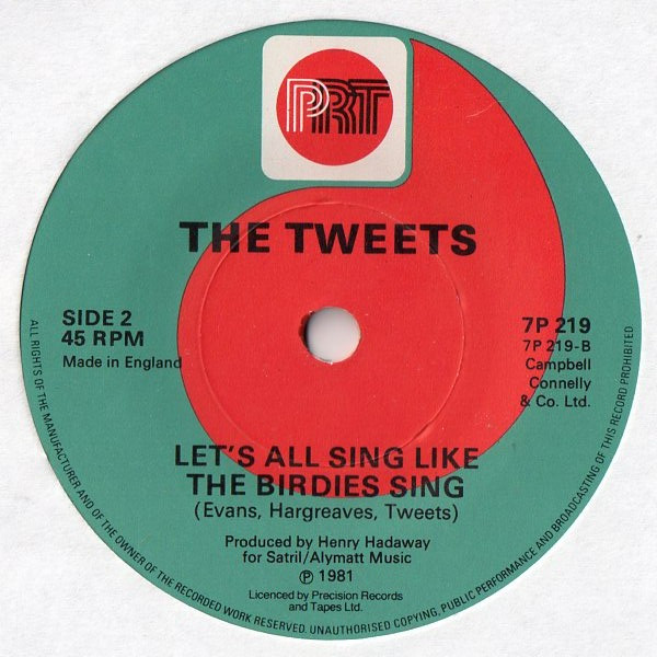Tweets - Birdie Song - Used Vinyl Record 7" image 4