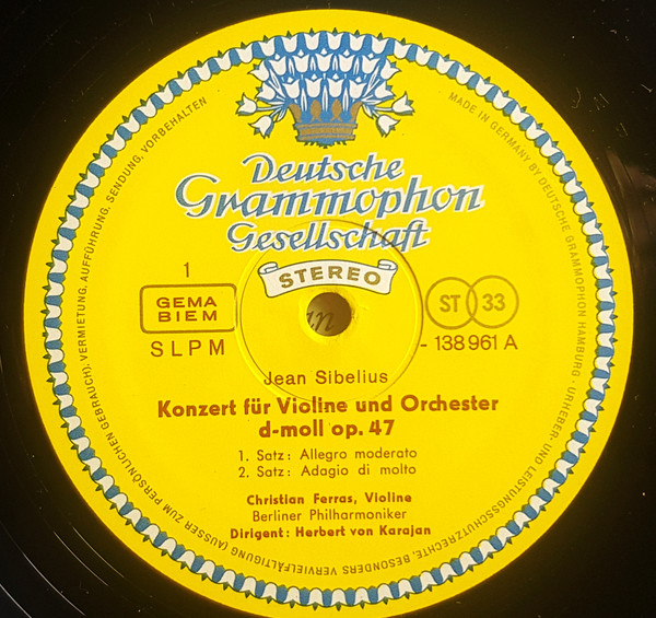 Jean Sibelius - Berl - Violinkonzert · Finlandia - Used Vinyl Recor image 2