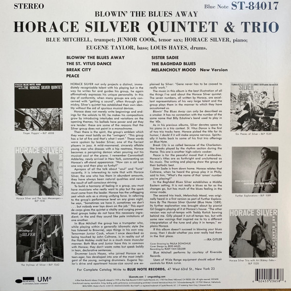 Horace Silver Quinte - Blowin' The Blues Away - Vinyl Record lp image 2
