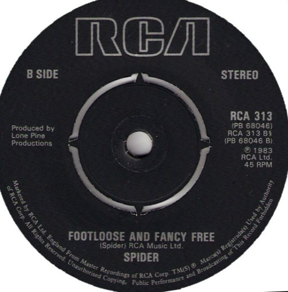 Spider - Why D'ya Lie To Me - Used Vinyl Record 7" image 4