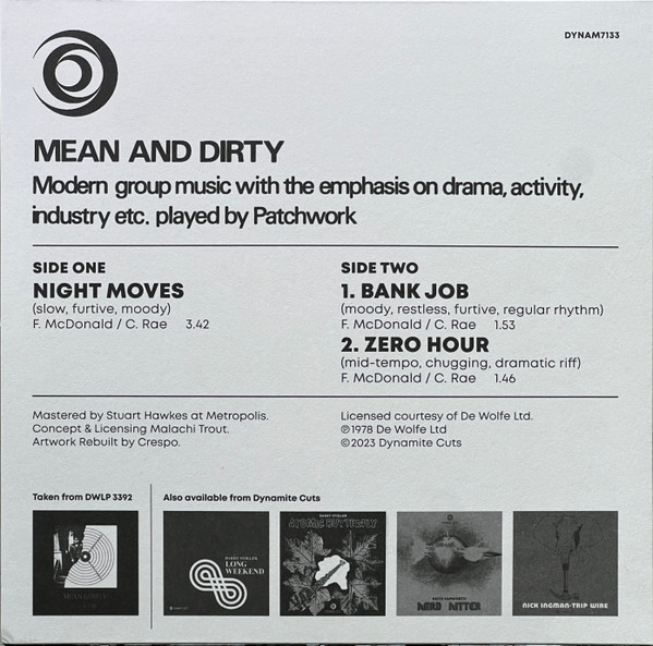 Frank McDonald & Chr - Night Moves - Vinyl Record 7" image 2