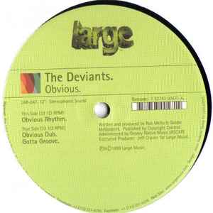 Deviants - Obvious - Used Vinyl Record 12" image 1