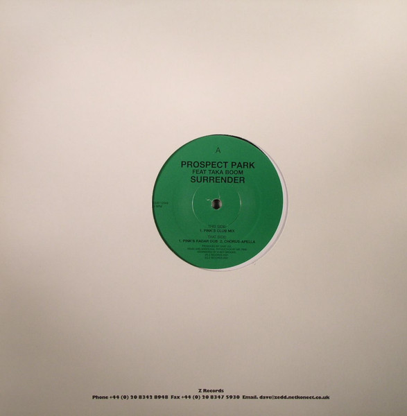 Prospect Park - Surrender - Used Vinyl Record 12" image 2