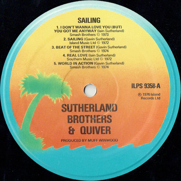 Sutherland Brothers - Sailing - Used Vinyl Record image 3