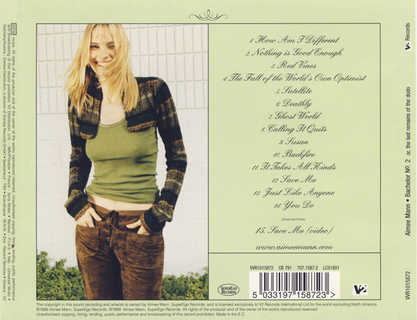 Aimee Mann - Bachelor No. 2 - Or, The Last Remains Of The Dodo - Used cd image 13