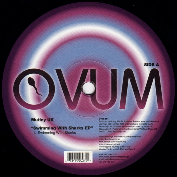 Mutiny - Swimming With Sharks EP - Vinyl Record 12" image 2