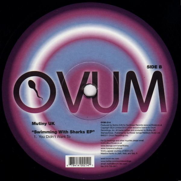 Mutiny - Swimming With Sharks EP - Vinyl Record 12" image 3