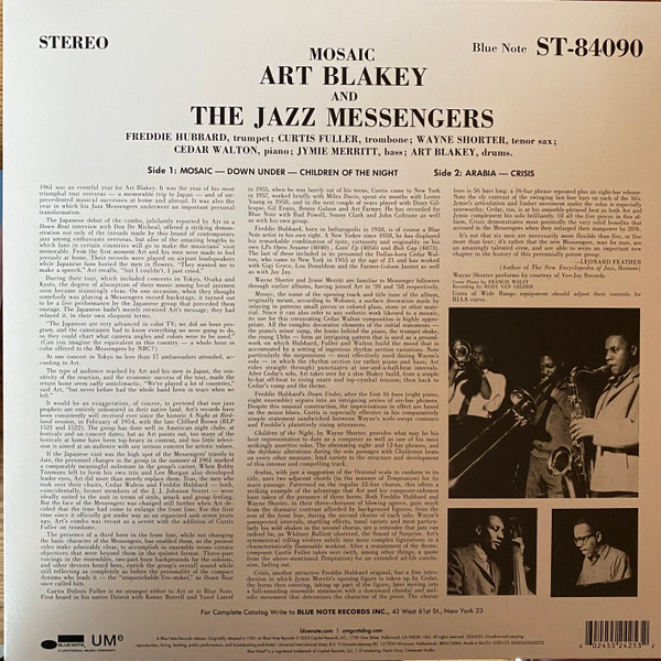Art Blakey & The Jaz - Mosaic - Vinyl Record lp image 2