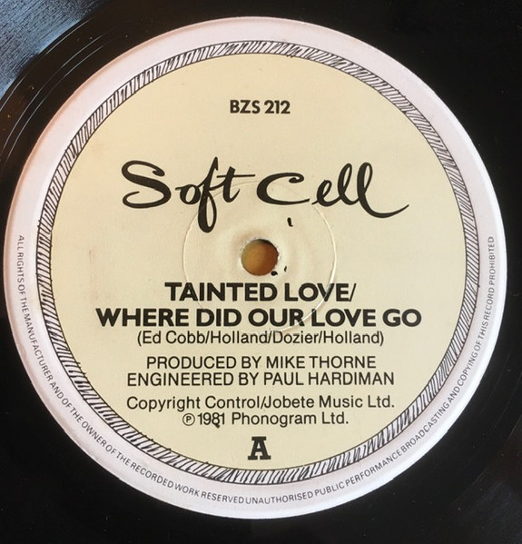 Soft Cell - Tainted Love / Where Did Our Love Go / Tainted Dub - Used V image 3